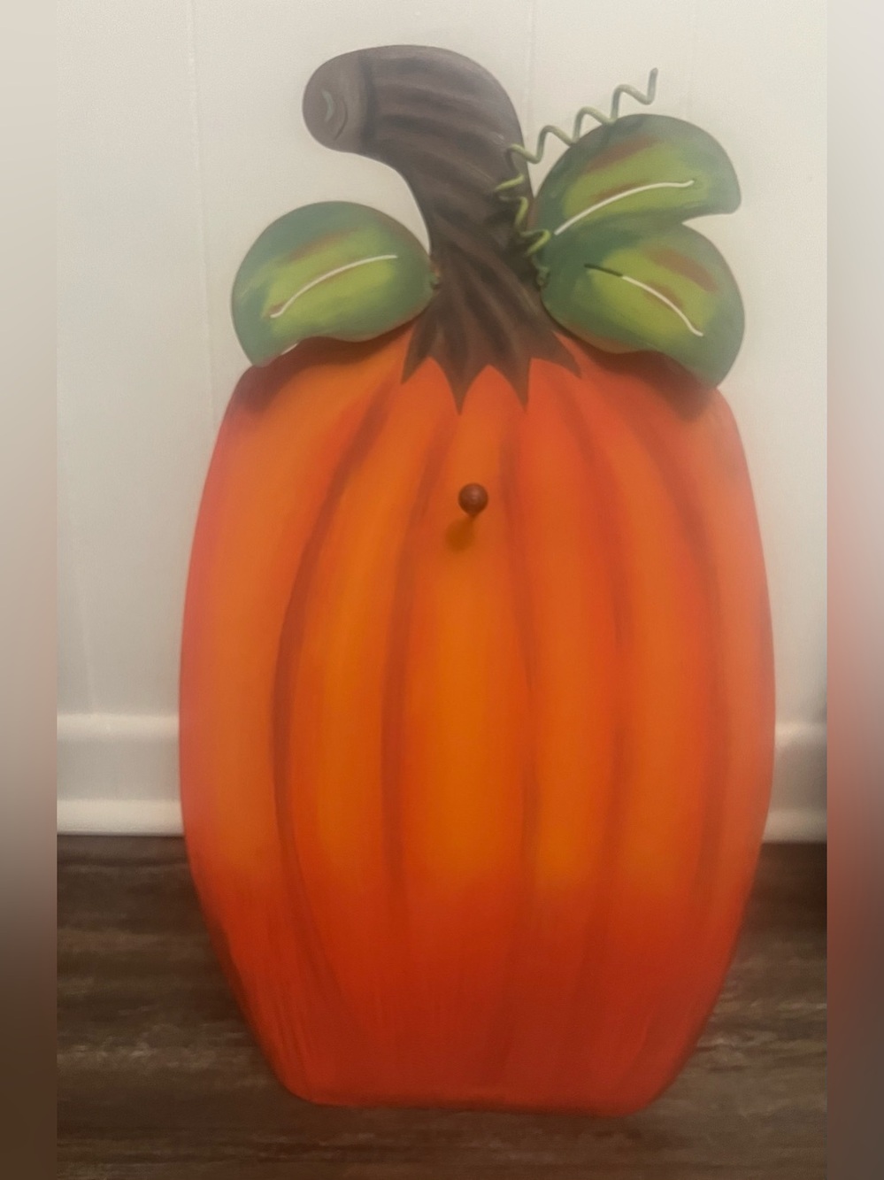 Hand-Painted Orange Pumpkin Wall Decor by The Roundtop Collection